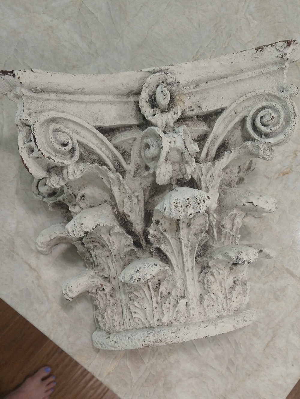 Decorative  Composite Architectural Capital Wall Accent 13 Tx 12 W X 6d